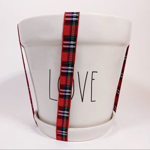 Rae Dunn Other - Rae Dunn LOVE Flower Pot Planter Christmas Rae Dunn Other - Rae Dunn LOVE Flower Pot Planter Christmas